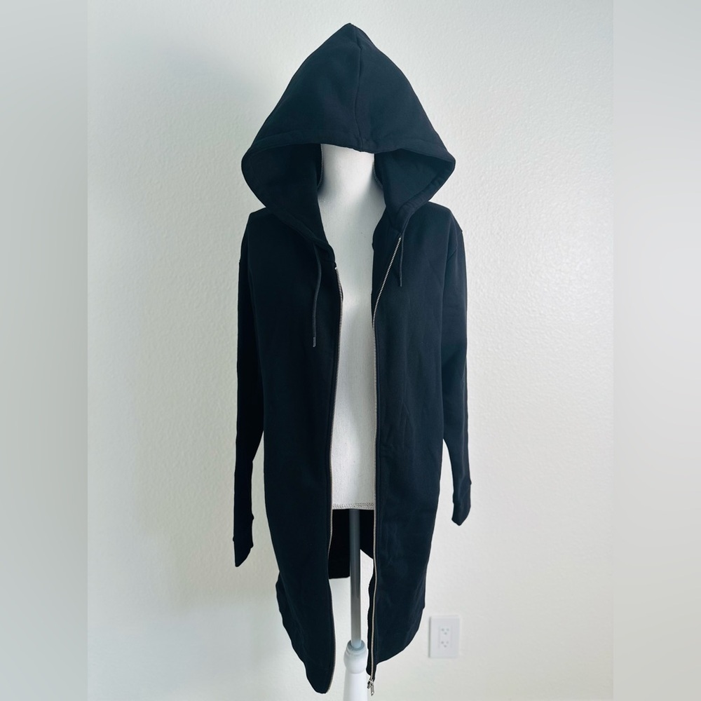 Être Cécile Cubs Longline Black Hoodie Size Small - Picture 7 of 10